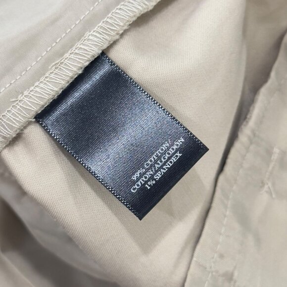 Ann Taylor Beige Womens Dress Pants Size 4 Cotton/Spandex Blend With Pockets - Picture 4 of 11